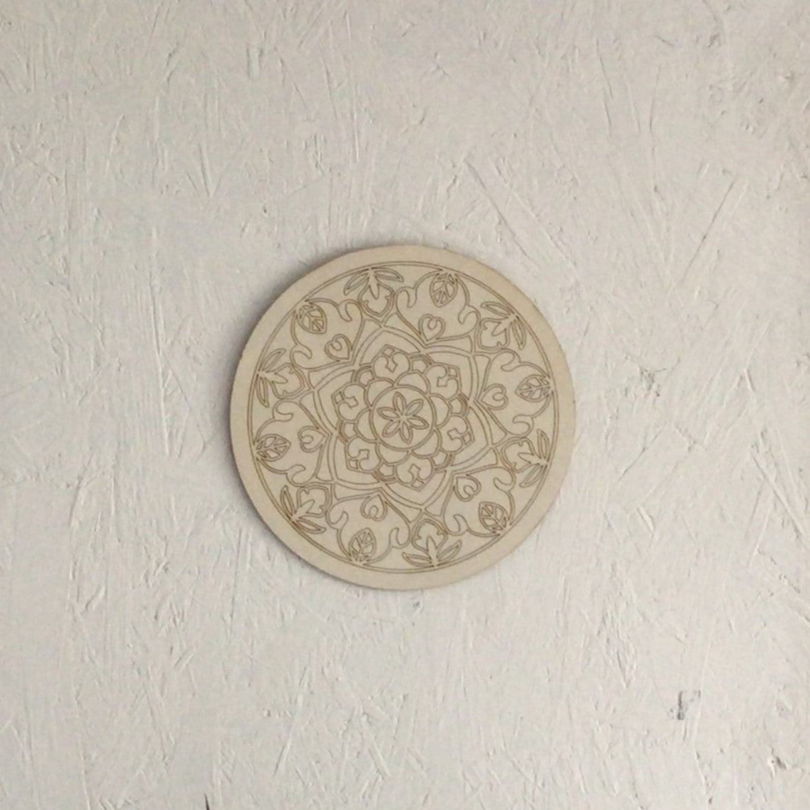 Houten muurcirkel- mandala