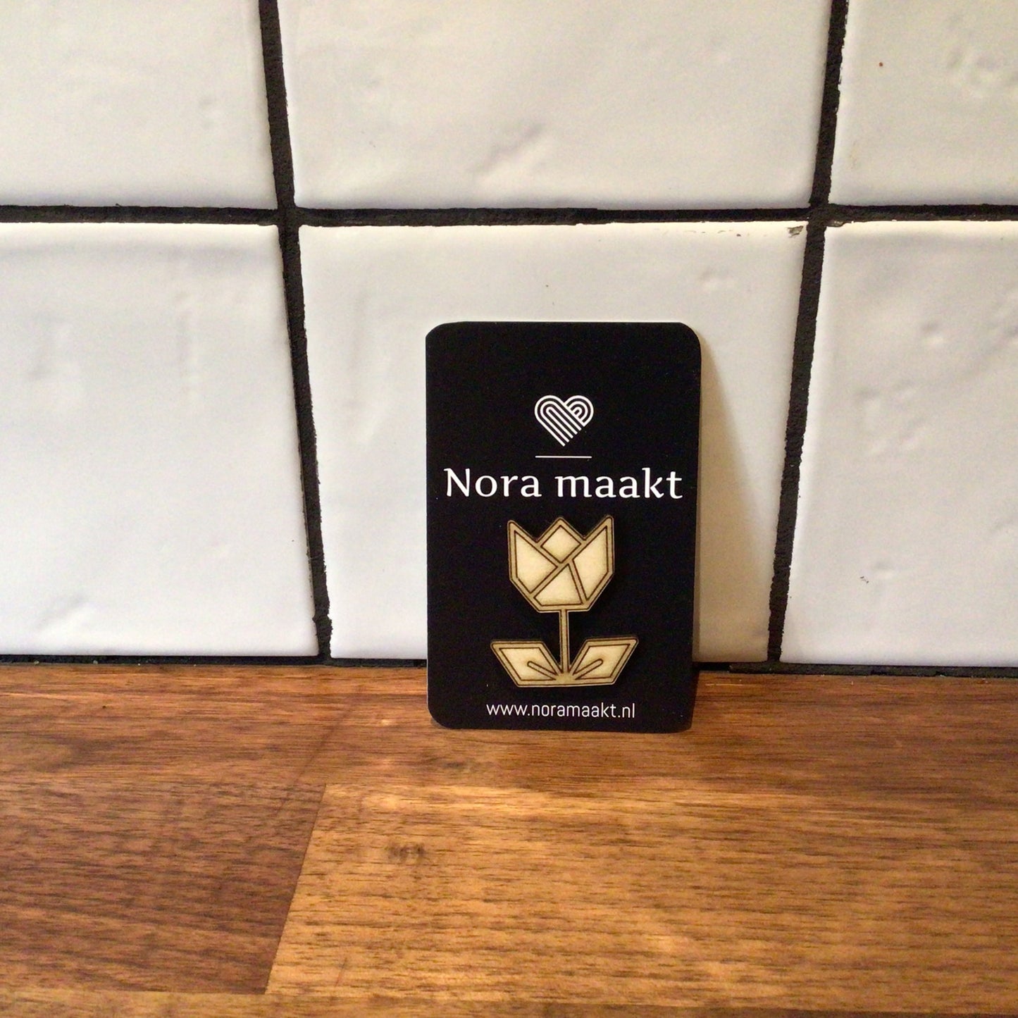 Houten pin-tulp