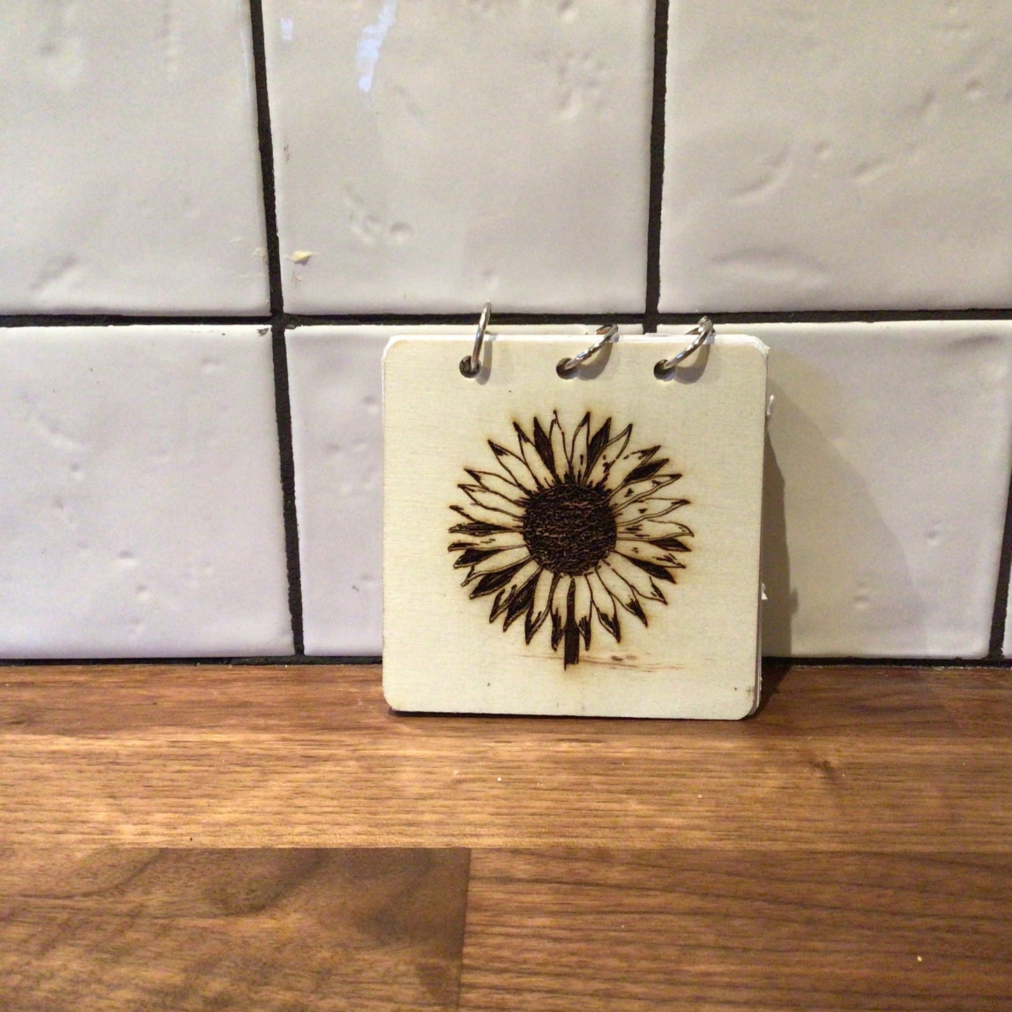 Mini schetboek- zonnebloem